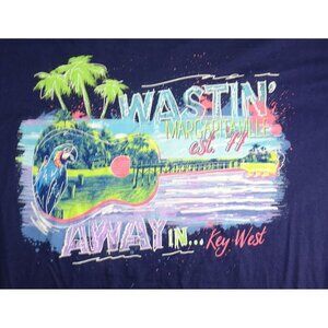 Jimmy Buffet Blue Margaritaville TShirt "Wastin' Away In..." Size Large